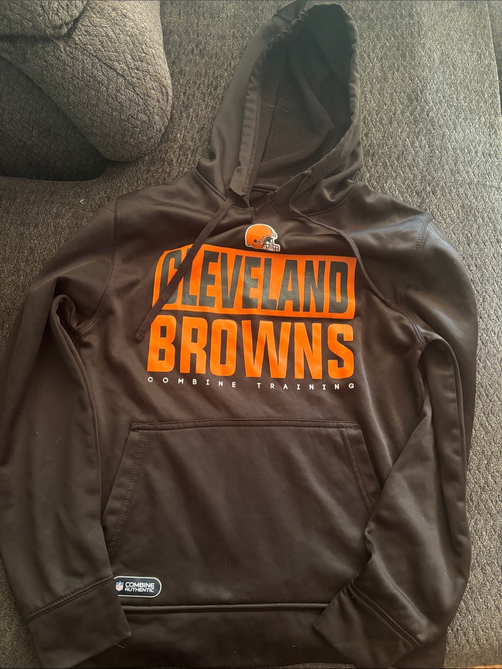 Cleveland Browns Kids' Brown Logo Hoodie - Team Pullover
